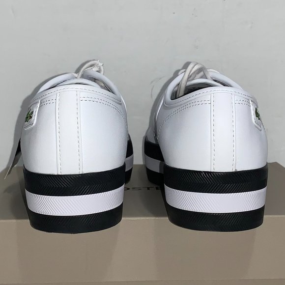 Lacoste Rene Platform Leather Trainers Size 7US - Picture 5 of 7
